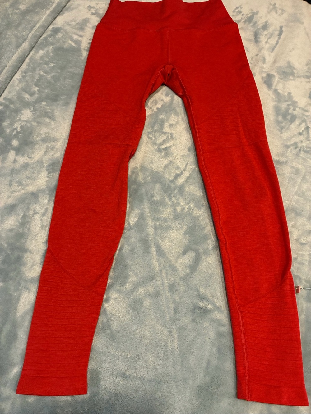 Alphalete Red Seam-Detail Leggings - Picture 3 of 6